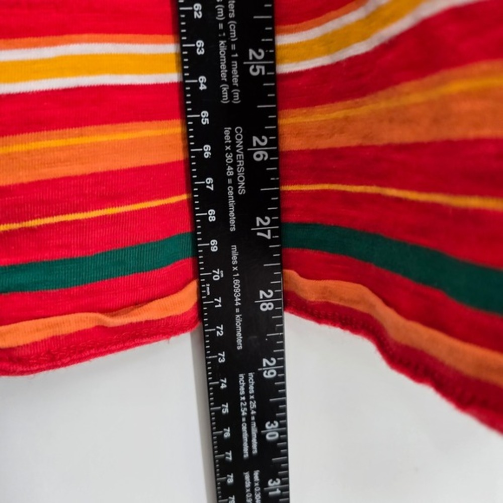 Guess Vibras J Balvin Striped Tee Retro 80s 90s Multicolor T-Shirt Men's Size M - Picture 7 of 9